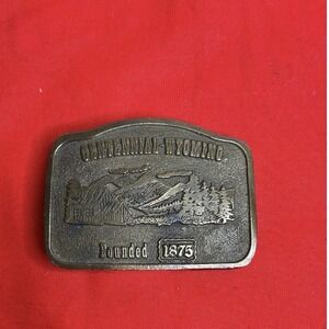 Wyoming Centennial Denver Belt Co. Belt Buckle #85/1000 Vtg 1976 Siskiyou 880985